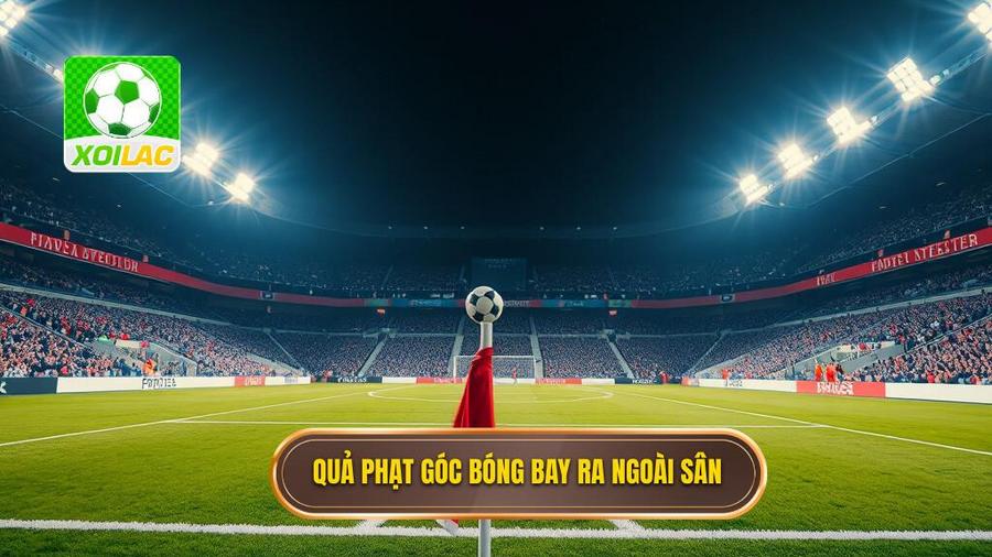 2. Quả phạt góc bóng bay ra ngoài sân