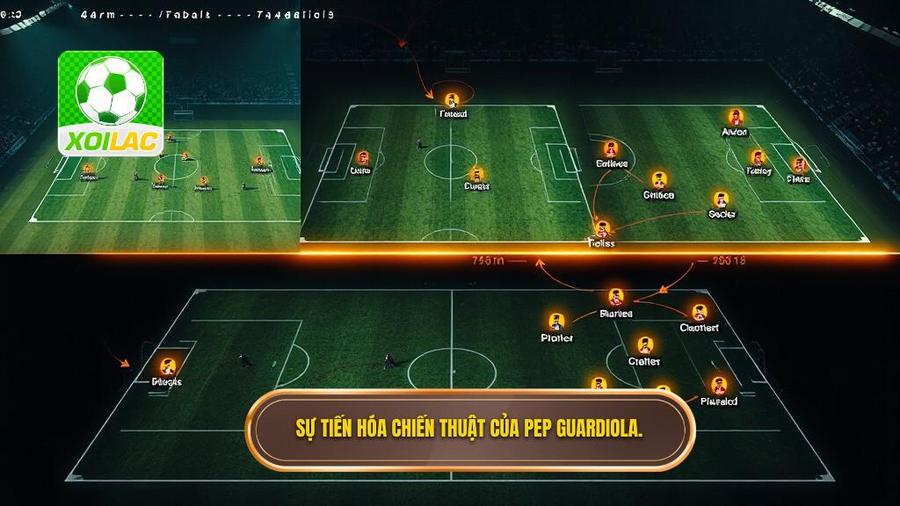 2. Sự tiến hóa của chiến thuật Pep Guardiola qua các thời kỳ
